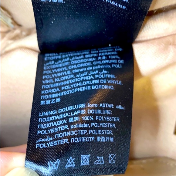 bebe quilted tan with gold hardware mini backpack - Picture 14 of 16